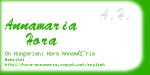 annamaria hora business card